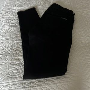 Hudson Krista ankle raw hem jeans black. Size 23